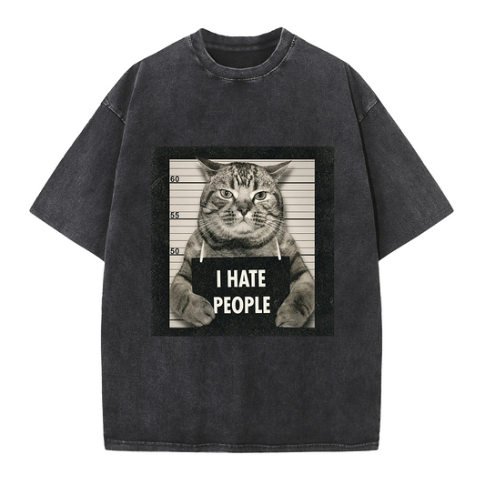 I Hate People Cat Tee